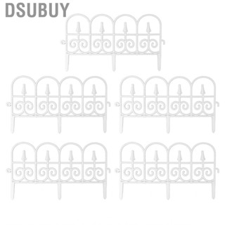 Dsubuy Decorative Garden Fence 5 Panels Fencing Border  Barrier Flower Edging