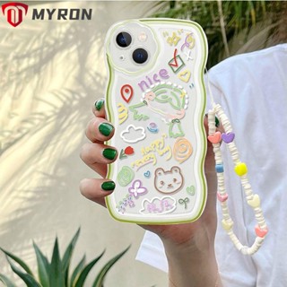 Myron สายคล้องโทรศัพท์มือถือ เรซิน กันหาย ลายดอกไม้ หัวใจน่ารัก ปรับได้