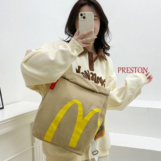 Preston McDonalds กระเป๋าเป้สะพายหลังลําลอง กระเป๋านักเรียน ความจุขนาดใหญ่ ใส่แล็ปท็อปได้ สําหรับผู้หญิง