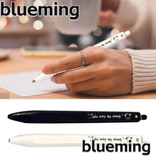 Blueming2 ปากกาเจลลูกลื่น หมึกสีดํา 0.5 มม. ทรงสี่เหลี่ยม แห้งเร็ว สําหรับนักเรียน 4 ชิ้น