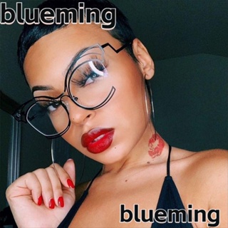 Blueming2 แว่นตากันแดด กรอบโลหะ ป้องกันแสงสีฟ้า สไตล์เรโทร สําหรับผู้หญิง และผู้ชาย