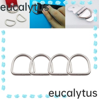 Eucalytus1 แหวนโลหะ สเตนเลส 304 รูปตัว D อุปกรณ์เสริม สําหรับกระเป๋าฮาร์ดแวร์ 15 ชิ้น