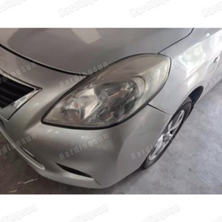 ฝาครอบเลนส์ไฟหน้า แบบใส กันชนหน้า สําหรับ Nissan ALMERA 2011 2012 2013