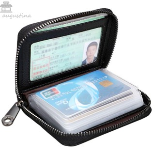 Augustina กระเป๋าใส่บัตรเครดิต หนังวัวแท้ พร้อมช่องใส่บัตร 20 ช่อง