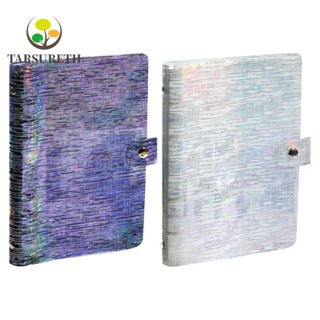 Tarsureth ปกสมุดโน้ตบุ๊ก PVC โปร่งแสง ขนาด A6 เติมได้ สําหรับสํานักงาน