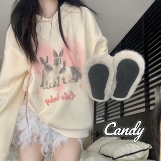 Candy Kids  เสื้อผ้าผู้ญิง แขนยาว เสื้อฮู้ด คลุมหญิง สไตล์เกาหลี แฟชั่น  ทันสมัย Stylish ทันสมัย คุณภาพสูง A28J1DN 36Z230909