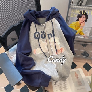 Candy Kids  เสื้อผ้าผู้ญิง แขนยาว เสื้อฮู้ด คลุมหญิง สไตล์เกาหลี แฟชั่น  ทันสมัย สไตล์เกาหลี Comfortable ทันสมัย A28J1DR 36Z230909