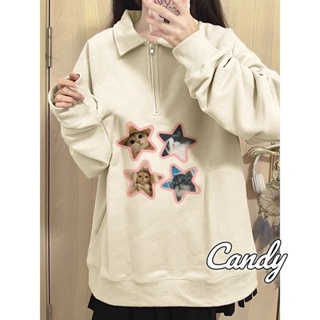 Candy Kids  เสื้อผ้าผู้ญิง แขนยาว เสื้อฮู้ด คลุมหญิง สไตล์เกาหลี แฟชั่น  ทันสมัย สวยงาม พิเศษ ทันสมัย A98J5BK 36Z230909