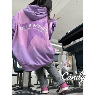 Candy Kids  เสื้อผ้าผู้ญิง แขนยาว เสื้อฮู้ด คลุมหญิง สไตล์เกาหลี แฟชั่น  ทันสมัย High quality Stylish Trendy A28J1CT 36Z230909