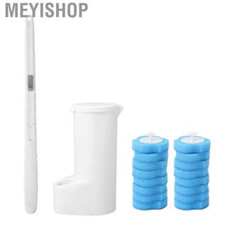 Meyishop Disposable Toilet Cleaner Brush  Bathroom 3 Layers Free Rotating Easy Storage for Household