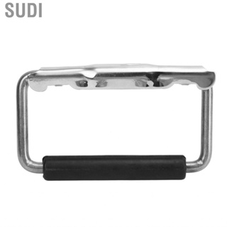 Sudi Case Cabinet Spring Handle  135 X 82mm Surface Mount  304 Stainless Steel Pinching Prevention Deformation Resistant for RV Trailer Boat