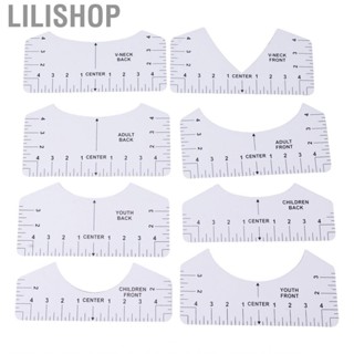 Lilishop 8PCS T Shirt Ruler PVC Clothing Centering Design Alignment Tool