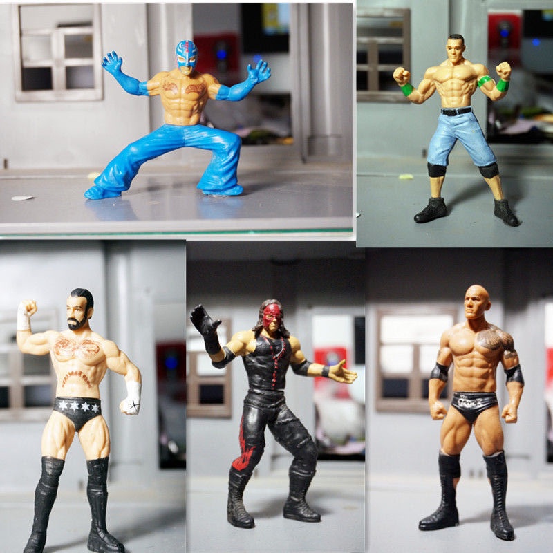 Bulk Arena Wrestling 12 ซม.Action Figure นักมวยปล้ํา Kane Punk Relsenna Boulder