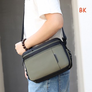 Bk กระเป๋าสะพายไหล่ กระเป๋าถือลําลอง หลายชั้น แฟชั่นสําหรับผู้ชาย