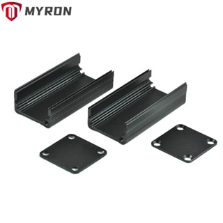 Myron กล่องอัดรีดอลูมิเนียม PCB สีดํา ทนทาน DIY