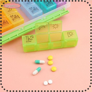 Bebettkiss กล่องเก็บยารายสัปดาห์ แบบพกพา ป้องกันความชื้น PP+ABS