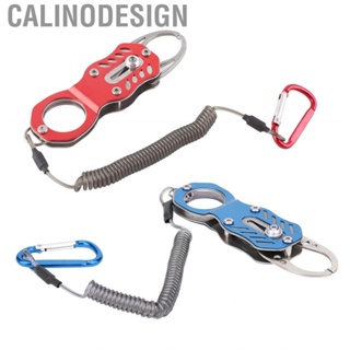 Calinodesign Fish Grabber Gripper  Aluminum Alloy Lip Fishing Pliers Mouth Clamp with ‑lost Rope