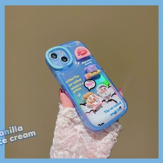 เคสไอโฟน เคสโทรศัพท์มือถือ ลายการ์ตูนตุ๊กตาสามมิติ พร้อมตัวยึด สําหรับ iPhone 14 13 12 11 pro max