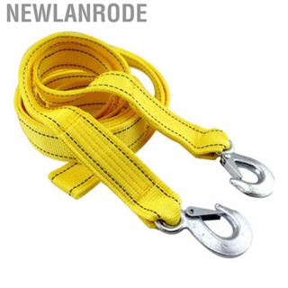 Newlanrode Tow Rope  5 Ton Load Wearproof Strap 13ft Length Easy Operation High Strength Nylon with Hook for Off Road Vehicles Cars