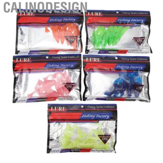 Calinodesign Soft Frog Lure  Bass Trout Fishing Lures Kit Artificial Silicone 8cm for Freshwater