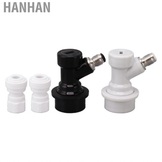 Hanhan Ball Lock Disconnect Kit Beer Keg  Dispenser Push in Fitting Quick Joint Connector for Tube Hose