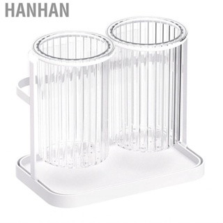 Hanhan Storage Holder  2 Divided Compartments Utensil Large  for Kitchen