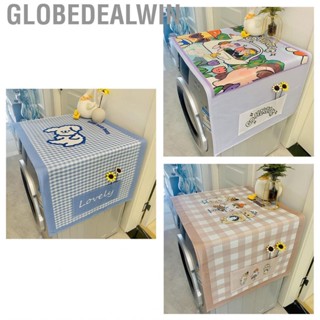 Globedealwin Fridge Dust Cover   Odourless  Top Cartoon Style for Office