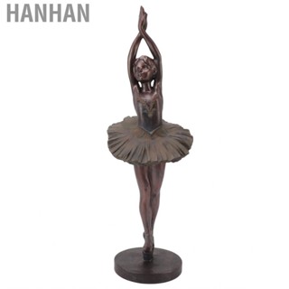 Hanhan Standing Ballerina Sculpture Elegant Resin Artistic Ornament