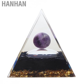 Hanhan Positive Energy Pyramid 6cm Star Sky Tai Chi Healing Crystal Pyramids US