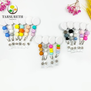 Tarsureth ที่ใส่ป้ายชื่อ ID แบบซิลิโคน ถอดออกได้ สีรุ้ง แฮนด์เมด สร้างสรรค์ สําหรับเด็กผู้หญิง และผู้ชาย