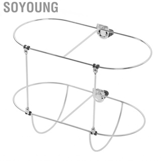 Soyoung Double Fender Holder Stainless Steel 304 Rust Proof Boat Rack Fit For 9in Marine Yacht Fenders