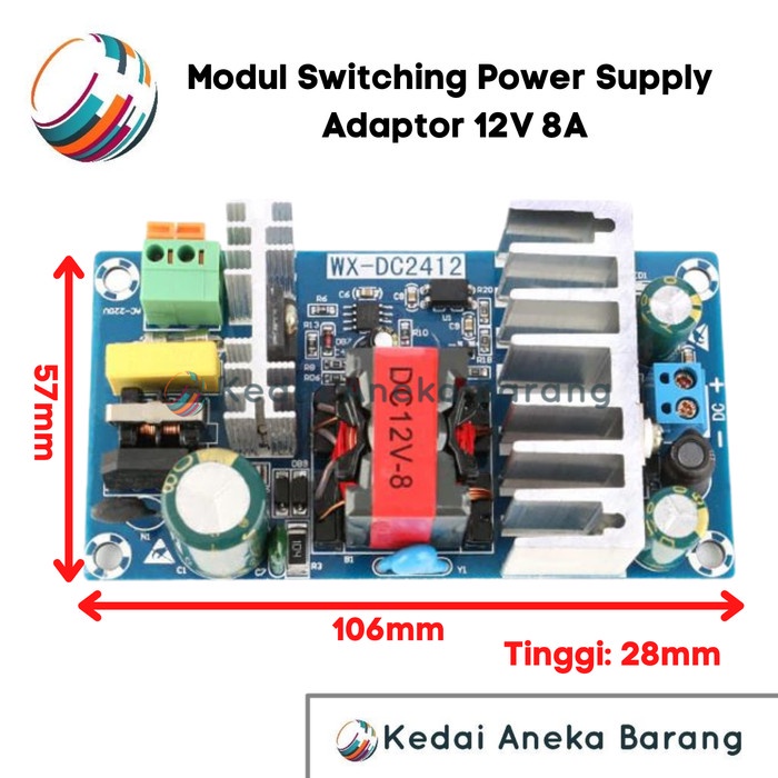 Switching Power Supply Module 12V 8A AC-DC AC - DC Adapter OP27