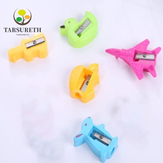 Tarsureth กบเหลาดินสอ แบบแมนนวล หลายสี ขนาดเล็ก สุ่มสี สําหรับงานไม้ สํานักงาน 50 ชิ้น 50 ชิ้น