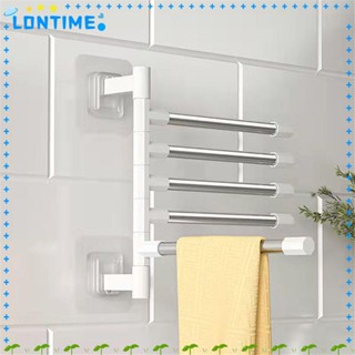 Lontime ที่แขวนผ้าขนหนู แบบหมุนได้ ประหยัดพื้นที่ สําหรับห้องน้ํา