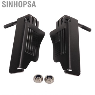 Sinhopsa 1 Pair Foot Pegs Left Right Door Hinge Front Metal Rest Pedals Replacement For  Wrangler JK 2DR JKU 4DR 2007 to 2018