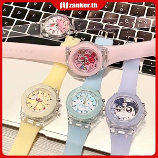 【พร้อมส่ง】นาฬิกาเด็กลายการ์ตูนสุดน่ารัก Luminous Stellalou สายสุดน่ารักพร้อม Mini Dall Linabell Melody Frozen Hello Kitty