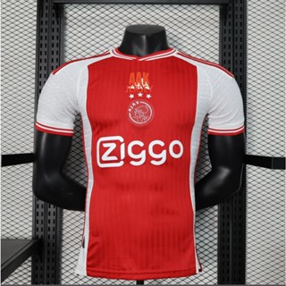 เสื้อกีฬาแขนสั้น ลายทีมชาติฟุตบอล ajax FC 23 24 ชุดเหย้า สําหรับผู้ชาย