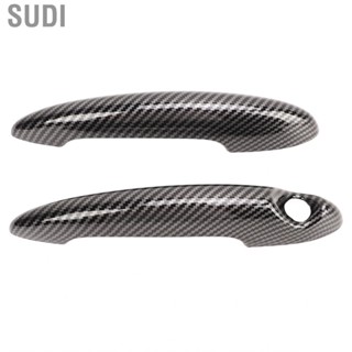 Sudi Door Handle Cover Decor Trim  Carbon Fiber Style High Strength Exterior Perfect Fit  Impact for Cooper S R50 R53 R55 R56