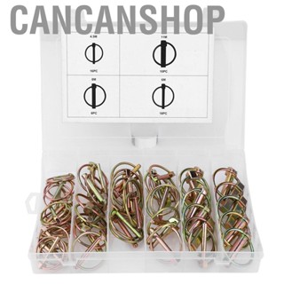 Cancanshop 50pcs Lynch Pin Assortment Kit Annular Safety For Farm Tractor Trailer HES