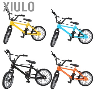 Xiulo Mini Mountain Bike Model  Children s Racing Toy Detachable Assembly High Quality Alloy Plastic 1/10 Dollhouse Accessories Craft Bicycle Table Decoration