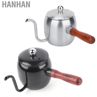 Hanhan Gooseneck Coffee Kettle  Portable Stainless Steel Pour Over Drip  Pot with non-slip Handle 500mlGooseneck Spout Home Kitchen Making Tools