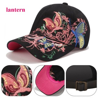 Lantern หมวกเบสบอล ปักลายผีเสื้อ ปักเลื่อม สไตล์เกาหลี สําหรับผู้หญิง