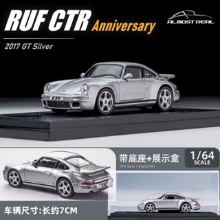 Almost REAL 1: 64 Porsche RUF SCR  ของเล่นสําหรับเด็กผู้ชาย ของขวัญ โมเดลรถยนต์