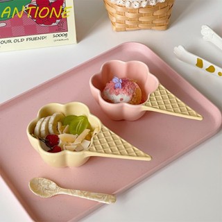 Antione ชามใส่ขนมหวาน ผลไม้ พร้อมที่จับ สไตล์สร้างสรรค์ สําหรับตกแต่งบ้าน 1 ชิ้น