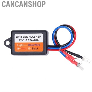 Cancanshop Flash Strobe Controller  Turn Light Relay 12V 0.02‑20A N/O CF15