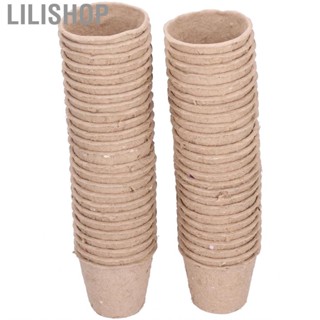 Lilishop Peat Pots Pot Small Size Lightweight 50Pcs For Fruits Seedlings