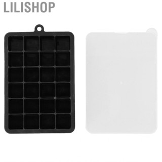 Lilishop Ice Maker Mold Non‑Toxic Cubes Tray 18.5X13X3cm 24 Grid For Home Bar