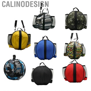 Calinodesign Round Basketball Bag  Elastic Mesh Pocket Universal  for Outdoor