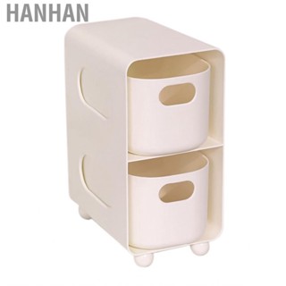 Hanhan Desk Storage Drawer  Easy To Clean Large  Plastic Desktop Box Simple Style Multifunctional for Study