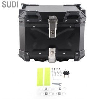 Sudi Trunk Luggage Box Universal Black 45L Motorcycle Adventure Aluminum Alloy Case Tail Carrier Fit for Honda